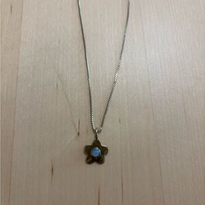Above Average Studio Moonstone Daisy Necklace gold plated